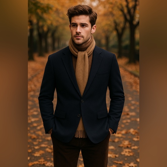 Marco Donateli - Men’s Custom Blazer - Navy - Picture 12 of 14